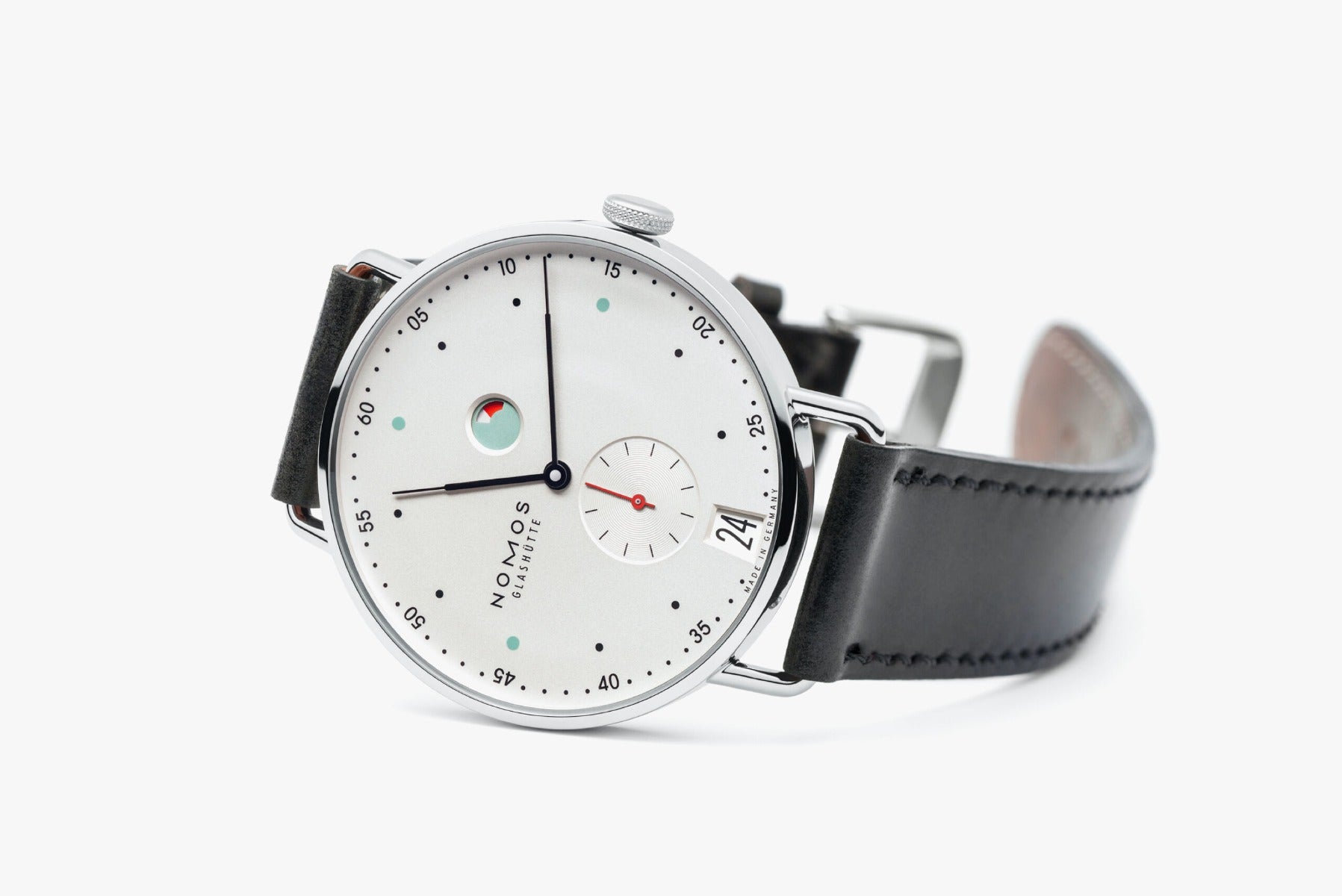 Nomos Glashutte Metro Date Power Reserve 37mm | 1101