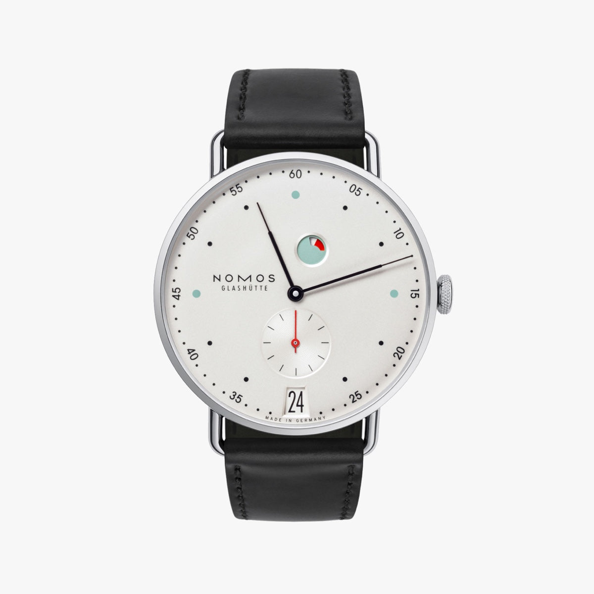 Nomos Glashutte Metro Date Power Reserve 37mm | 1101