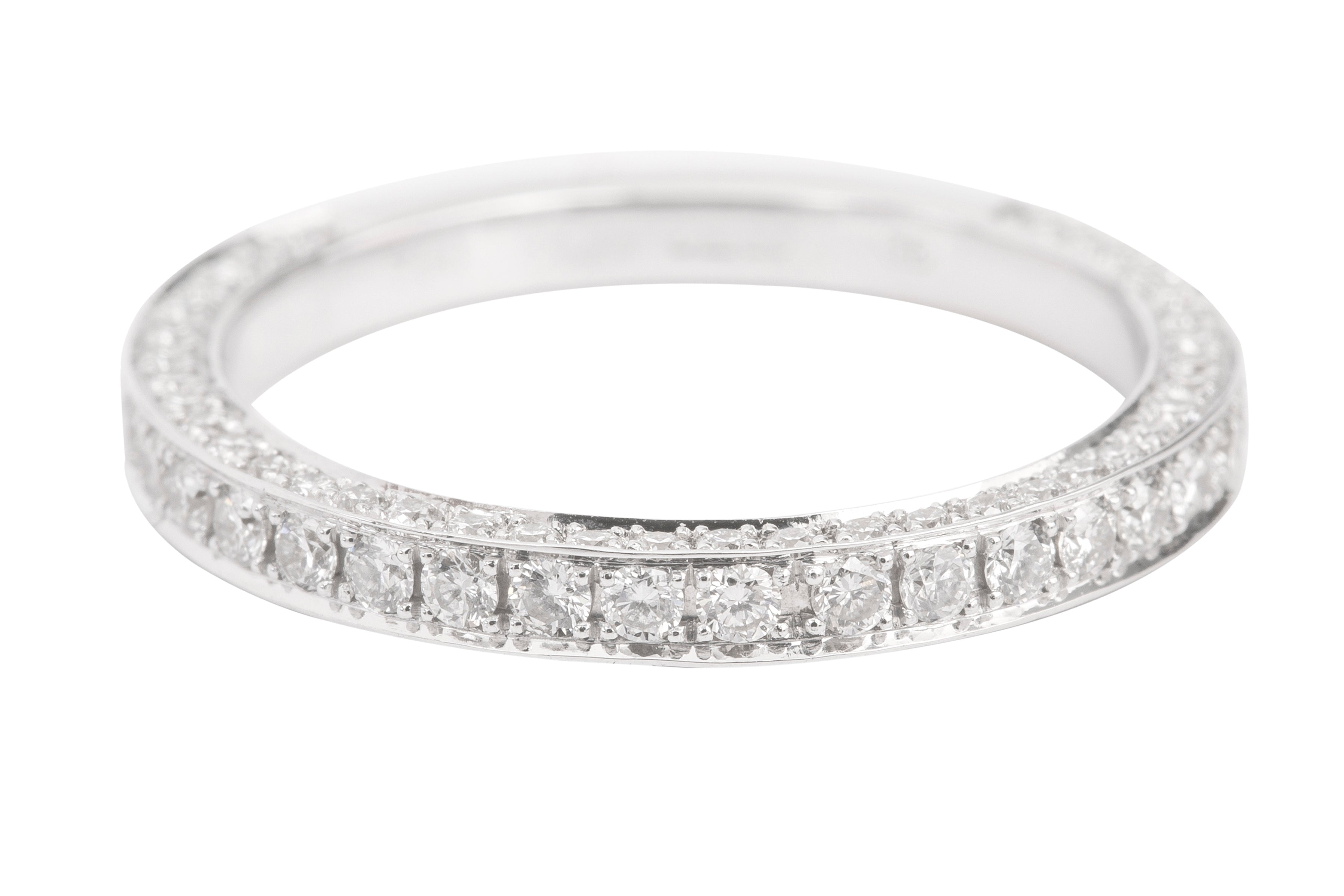 TP13510 Three Sided Three Quarter Eternity Ring Diamond Set in 18ct White Gold