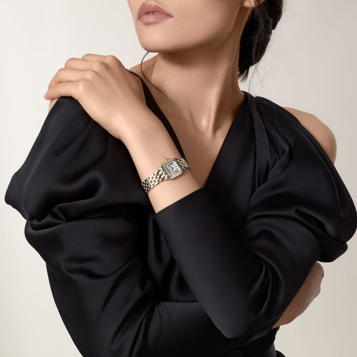 Panthère De Cartier Small Model in Steel and 18ct Yellow Gold Quartz W2PN0018