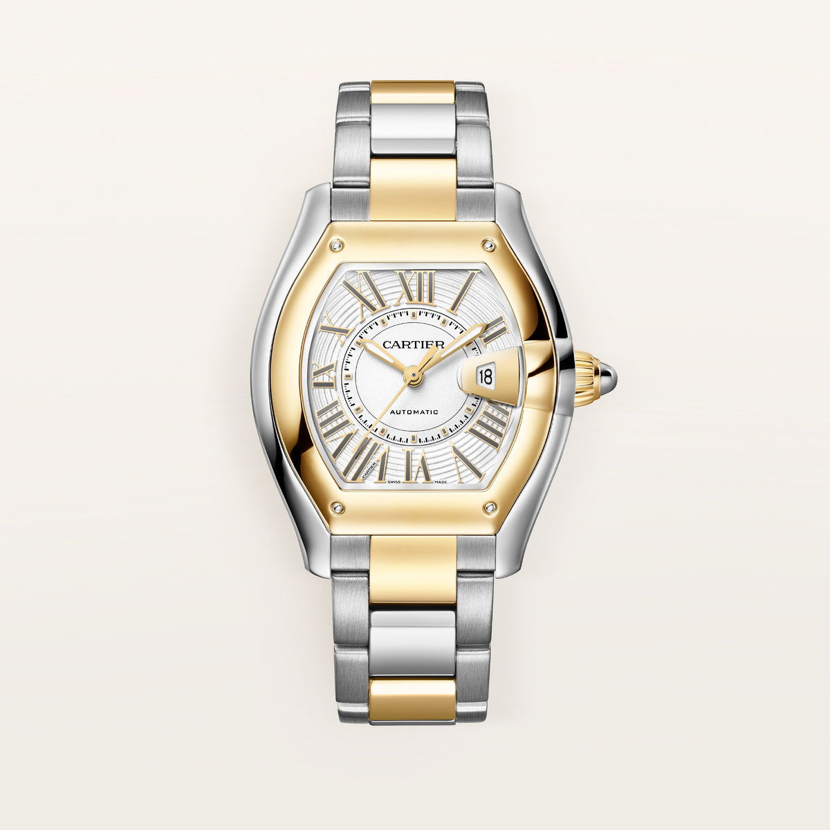 Cartier Roadster Medium Model in Yellow Gold & Steel Automatic WSRD0009