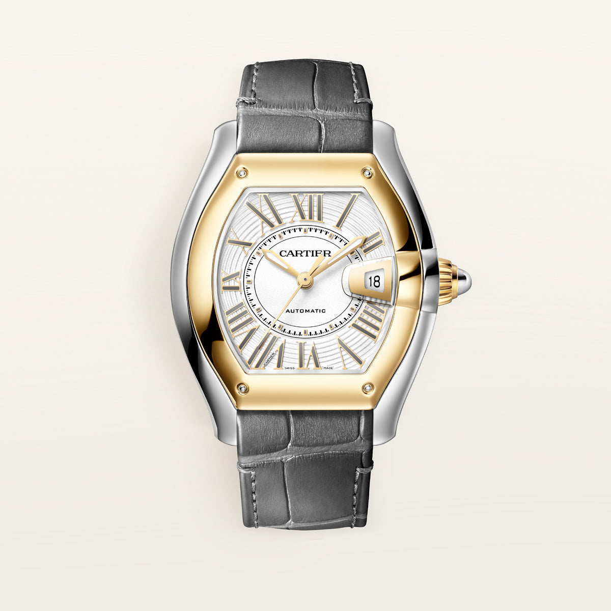 Cartier Roadster Large Model in Yellow Gold & Steel Automatic W2RD0010