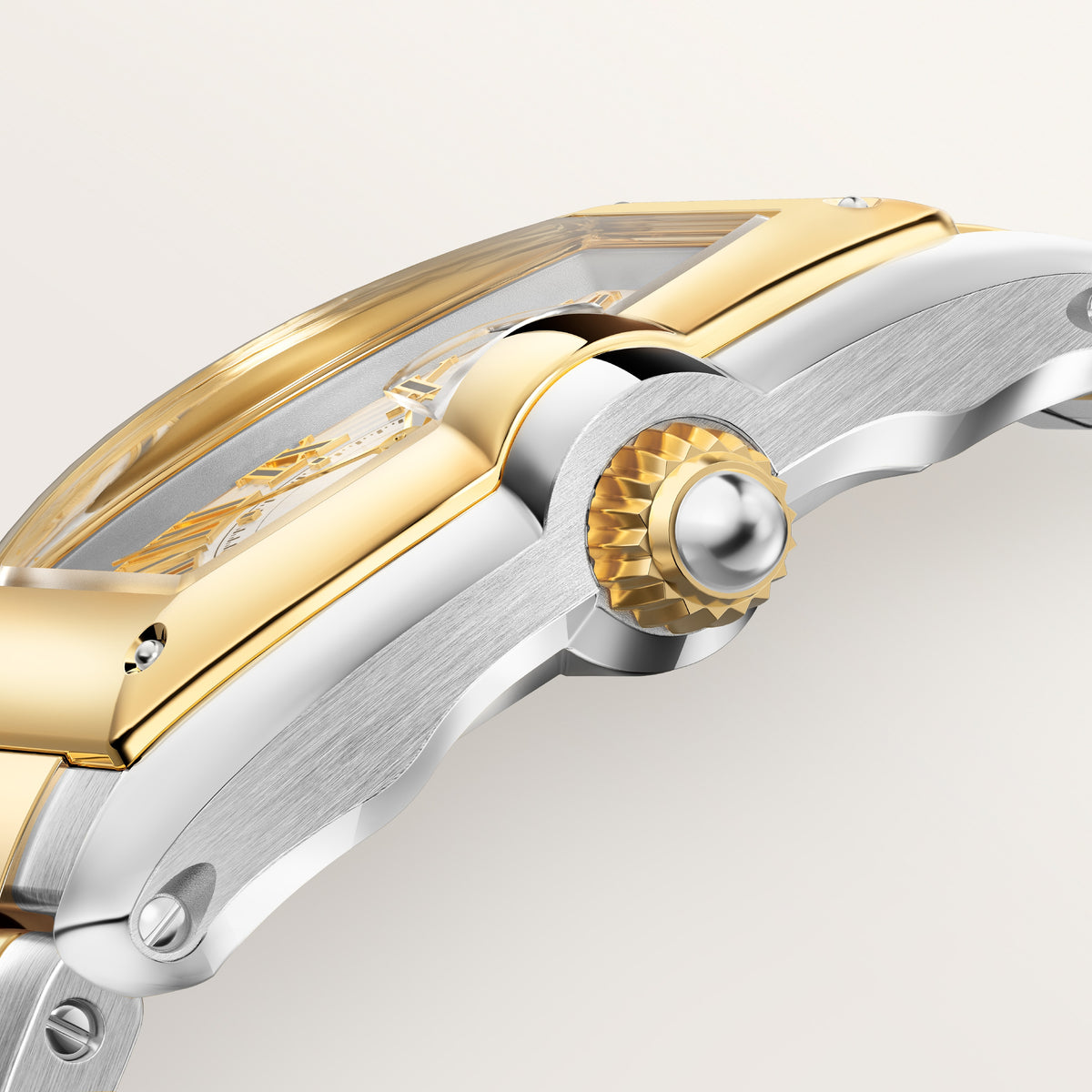 Cartier Roadster Large Model in Yellow Gold & Steel Automatic W2RD0010