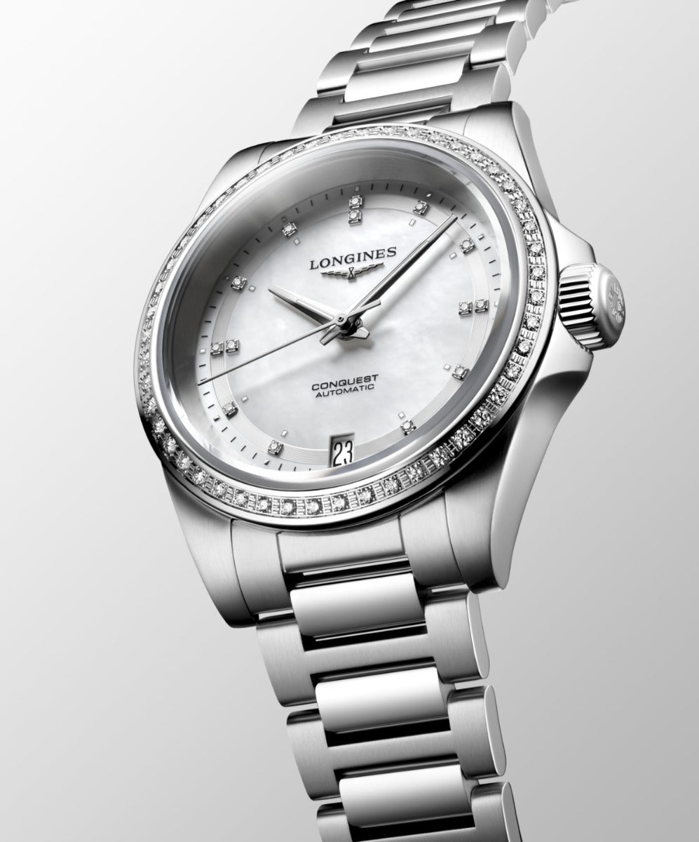 Longines Conquest 34mm | Diamonds| L3.430.0.87.6