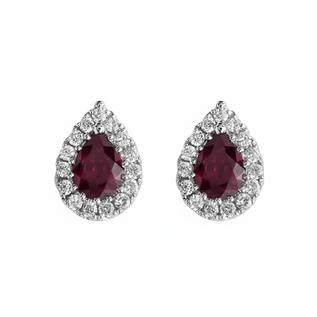 Cropped ruby earrings image