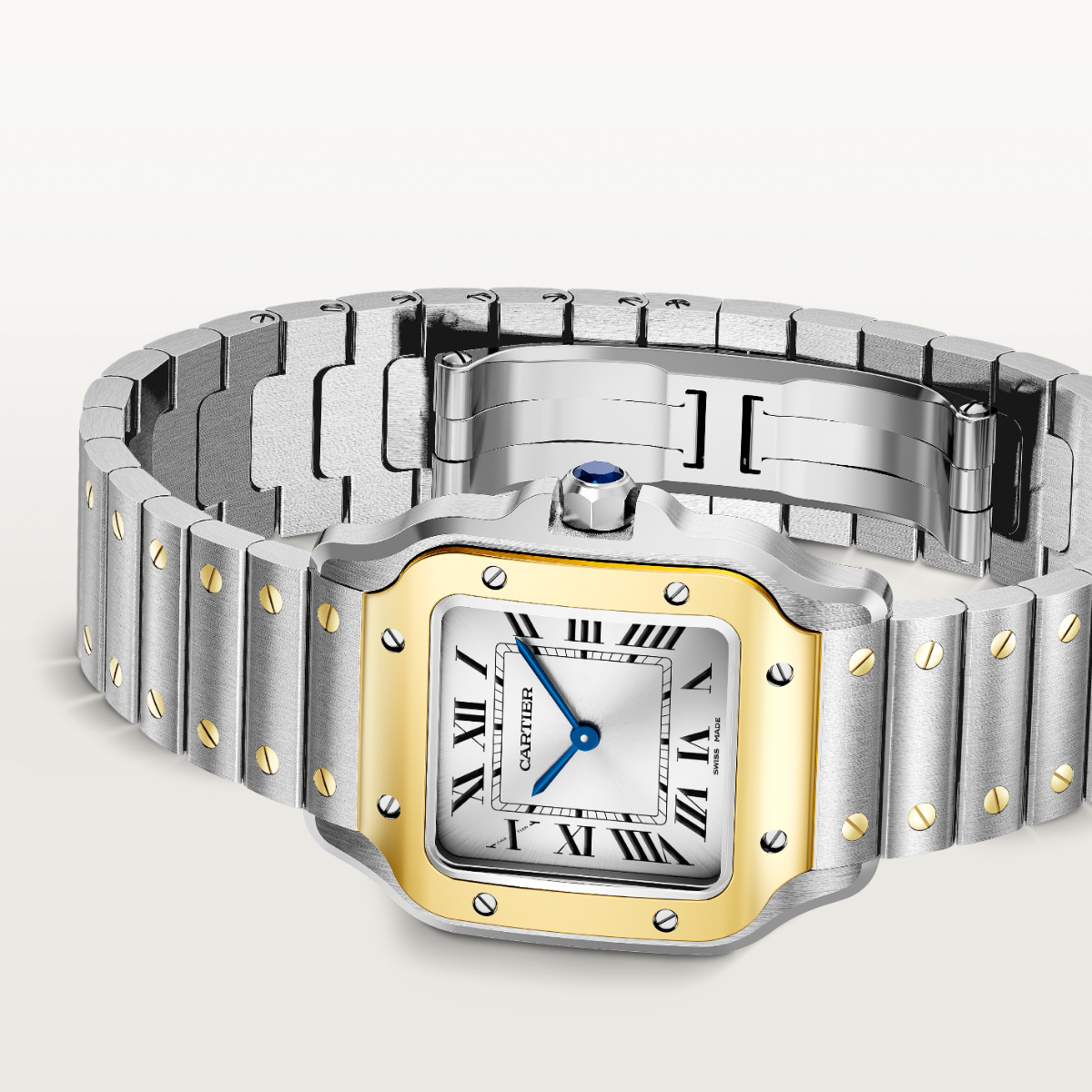 Santos de Cartier Small Model | Steel & Yellow Gold | W2SA0033