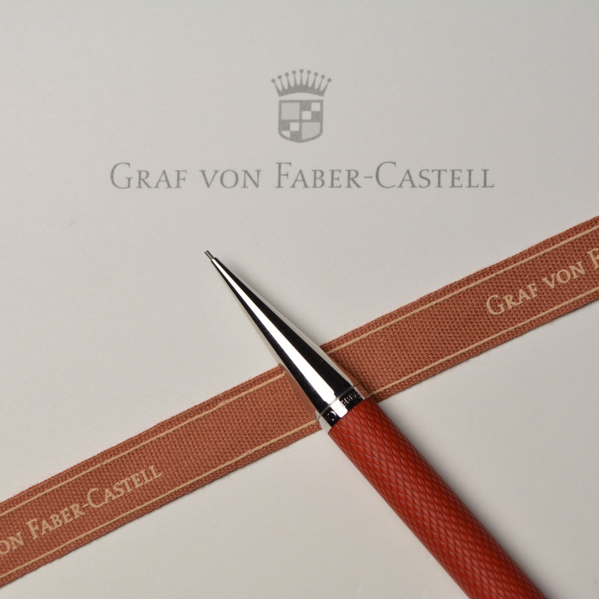 Graf von Faber-Castell Classic Guilloche Red Ballpoint Pencil
