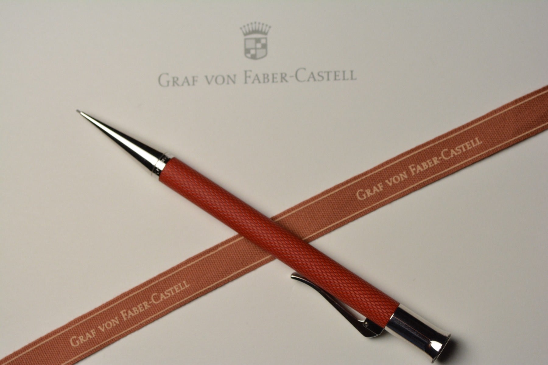 Graf von Faber-Castell Classic Guilloche Red Ballpoint Pencil