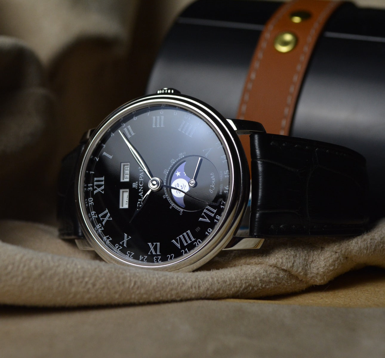 Limited Edition - Blancpain Villeret Quantième Complet "Grand Feu" | 6639-3437-55B