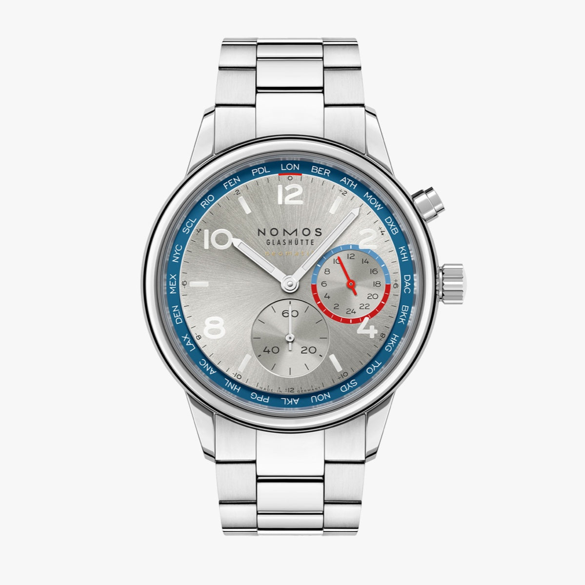 CLUB SPORT NEOMATIK WORLDTIMER SILVER | 791 | 40mm