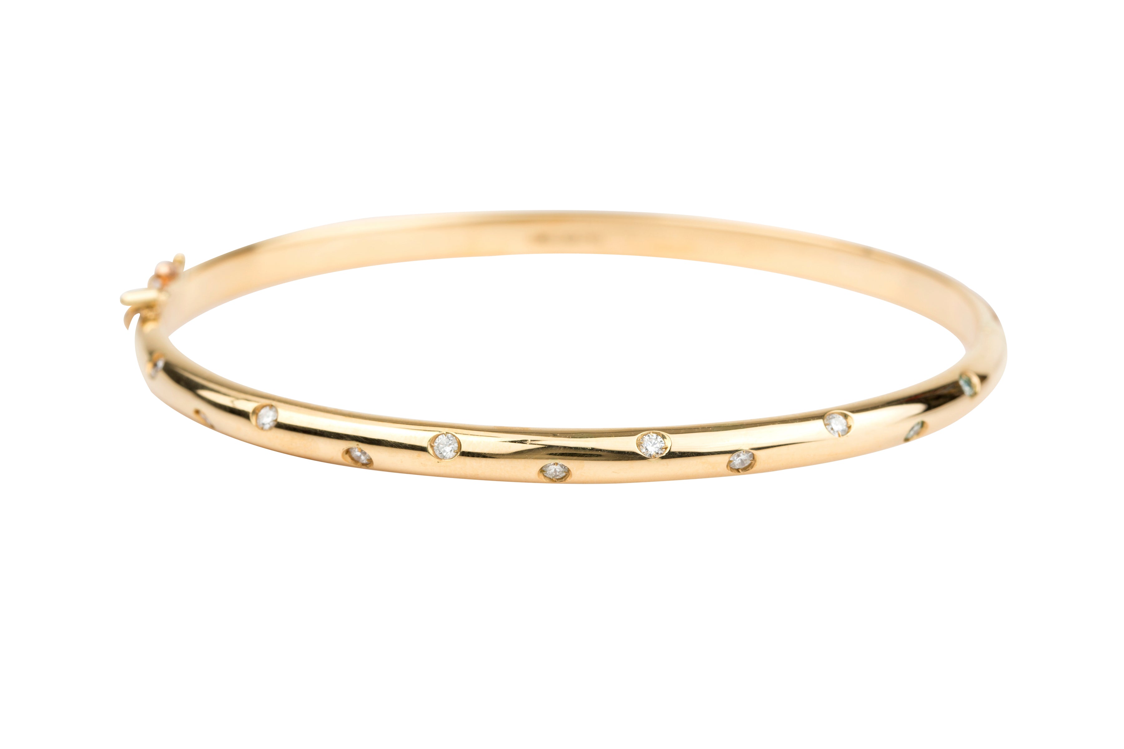 SB14705 Diamond set Bangle in 18ct Yellow Gold ( 0.20ct )
