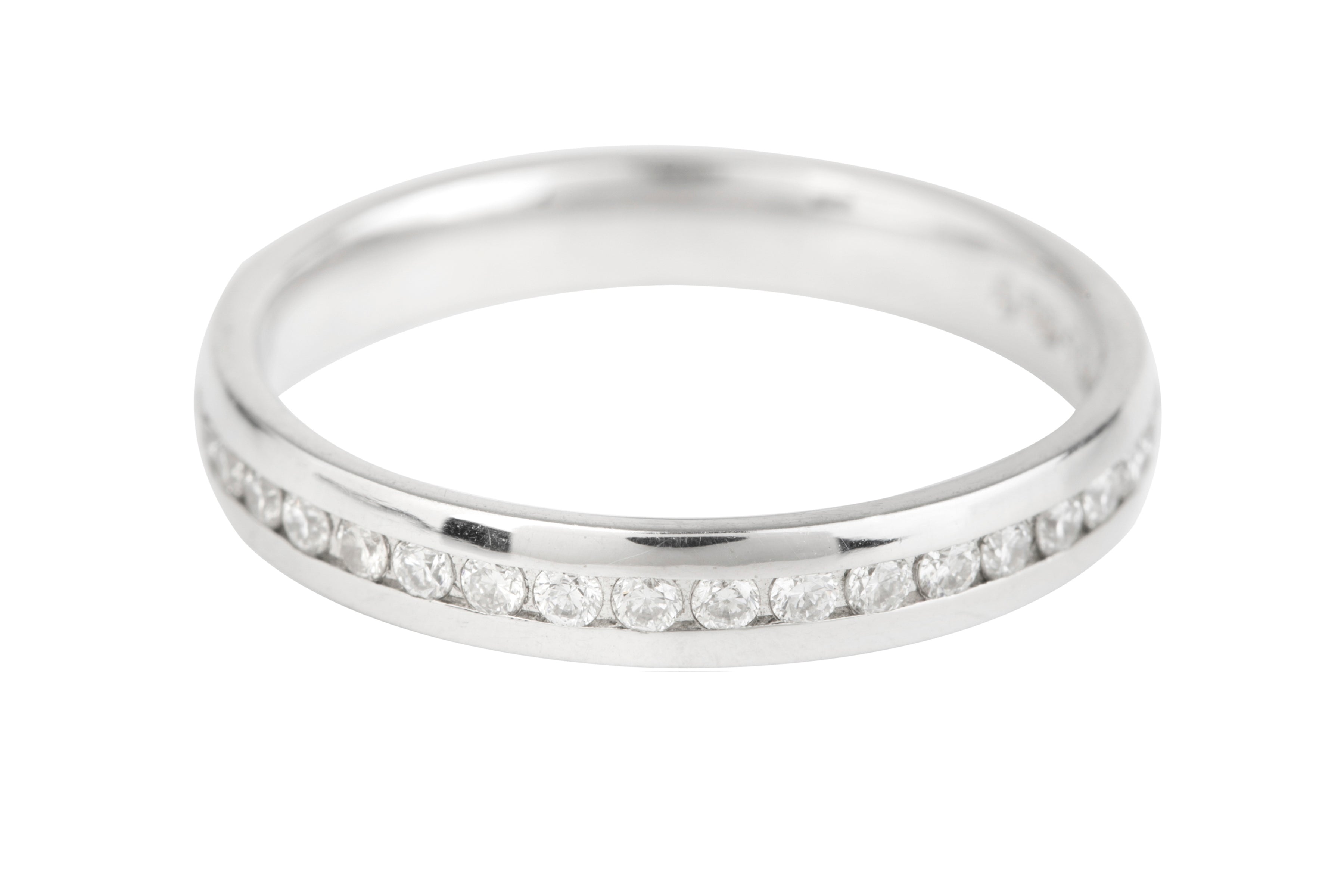 ET501 Diamond Full Eternity Channel set Ring in Platinum (0.42ct)