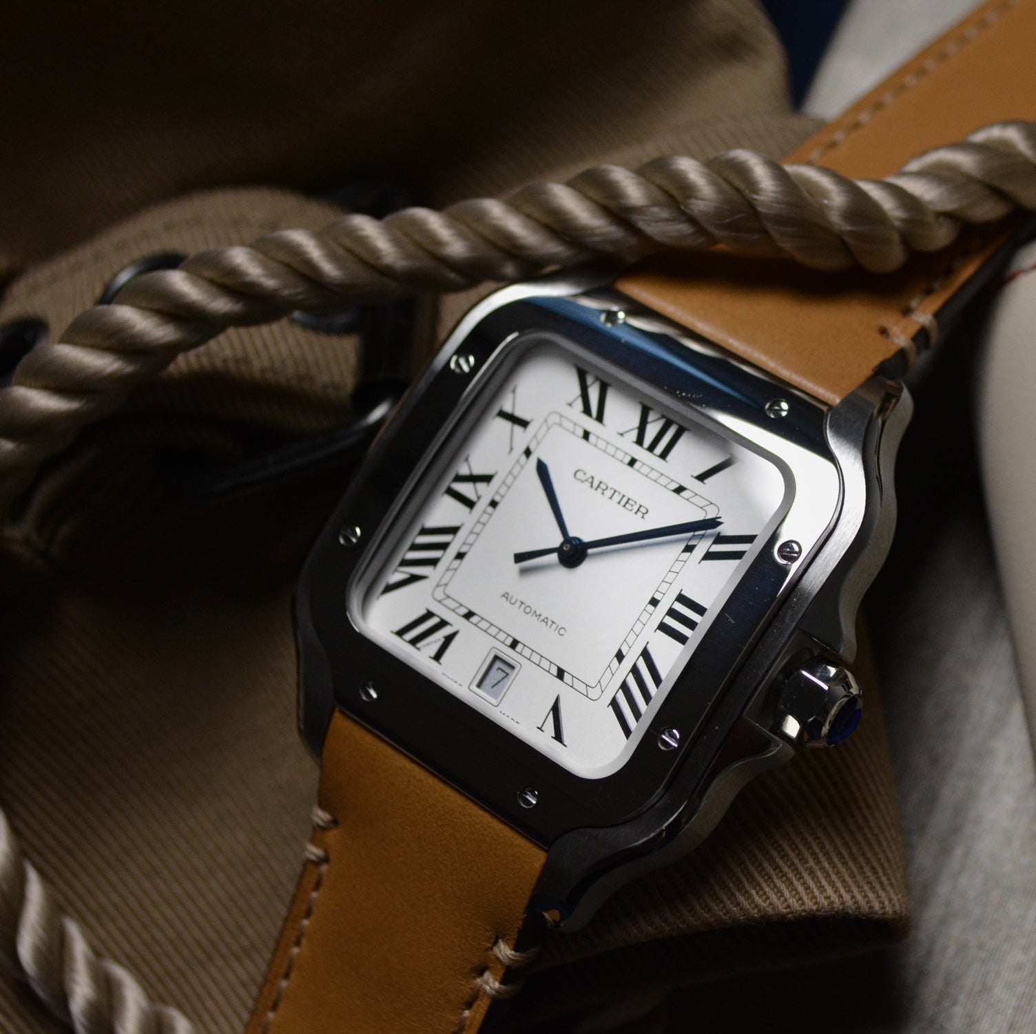 The iconic Santos de Cartier…reimagined