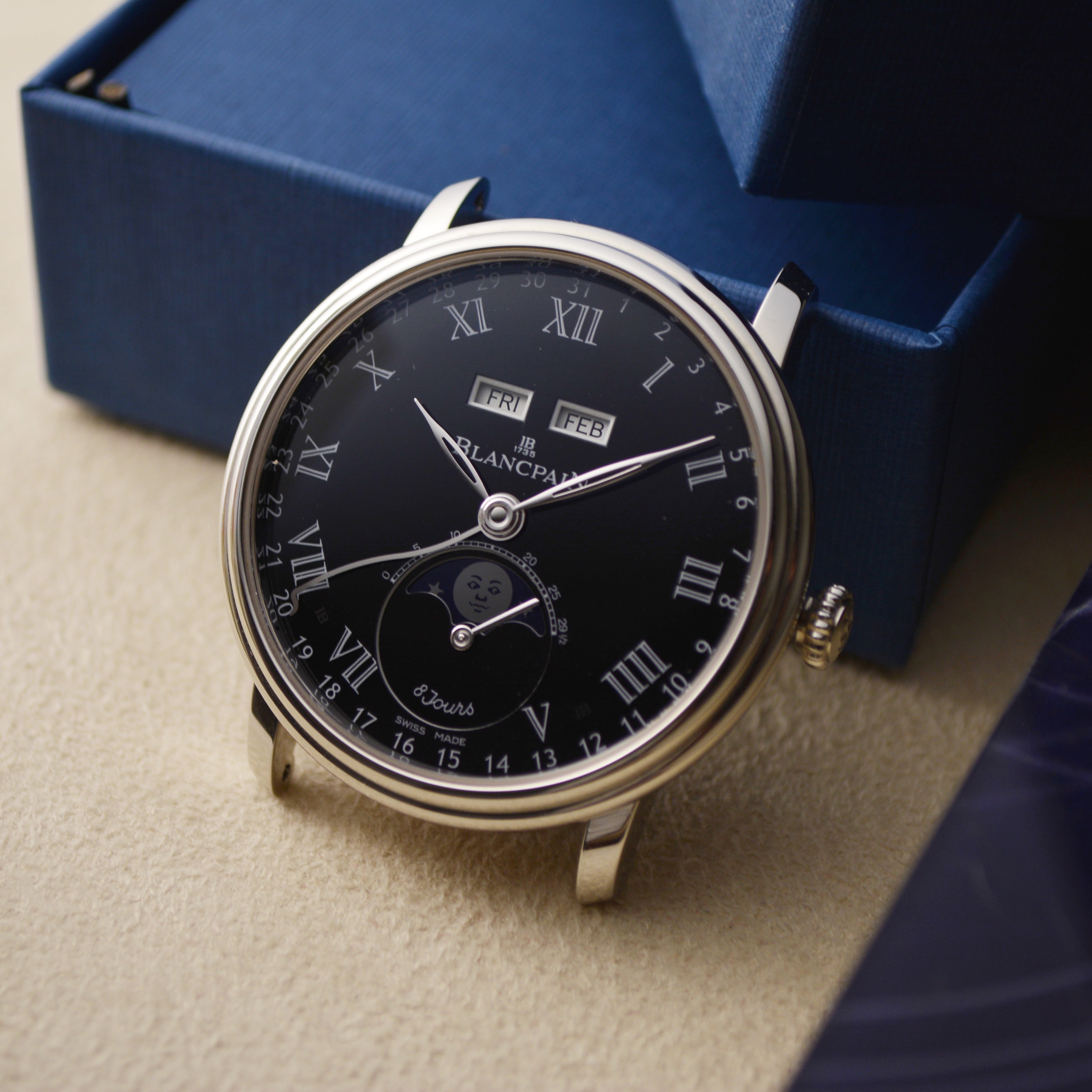 Limited Edition | Blancpain Villeret Complete Calendar 40mm | 6639-3437-55B