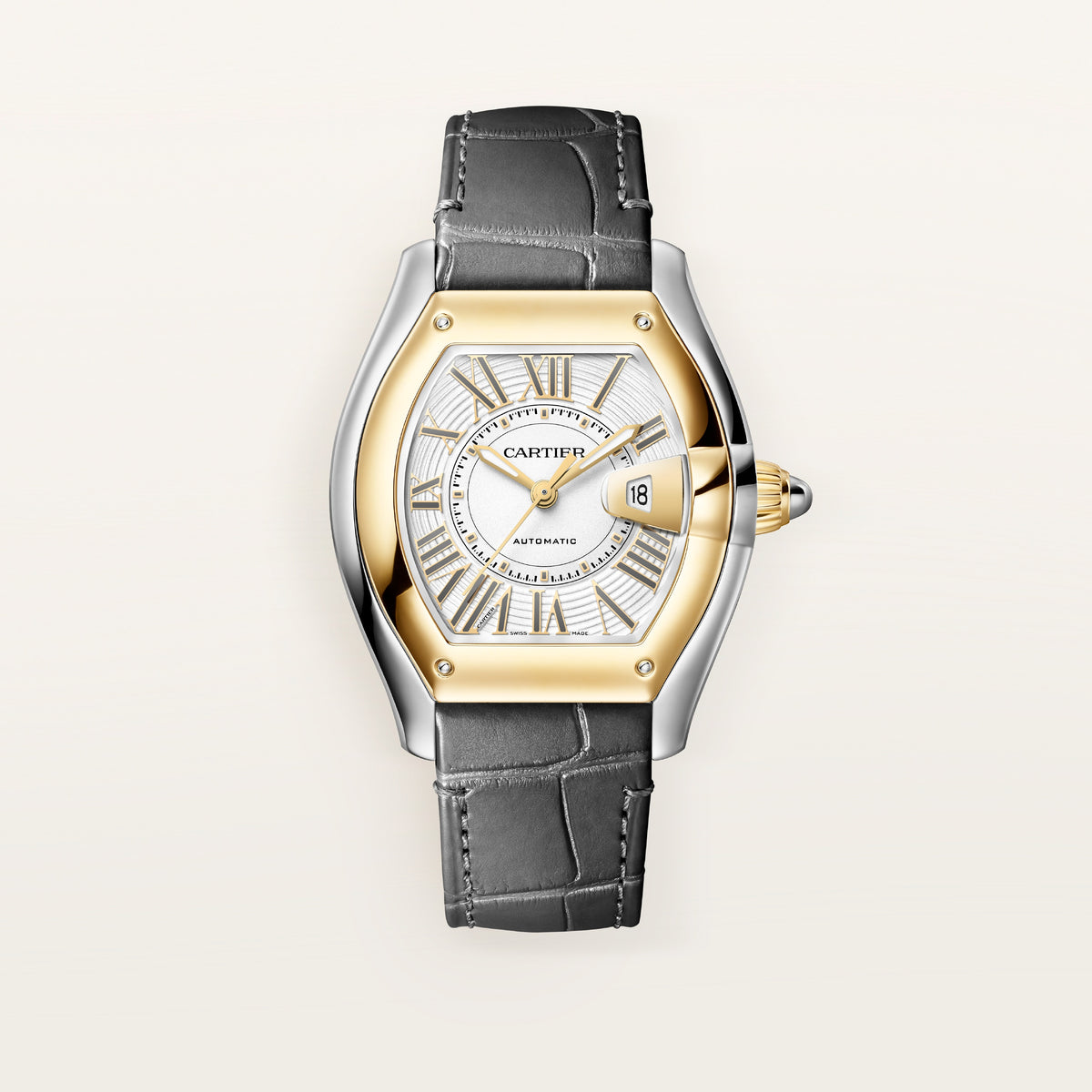 Cartier Roadster Medium Model in Yellow Gold & Steel Automatic WSRD0009