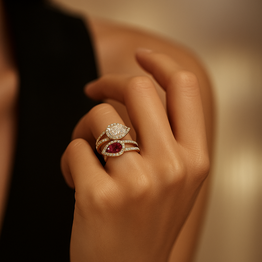 Ruby & Diamond Ring | 18ct Yellow Gold