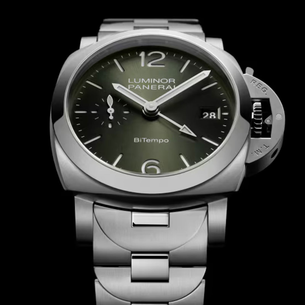 Panerai Luminor Quaranta BiTempo 40mm in Stainless Steel Automatic PAM 1640
