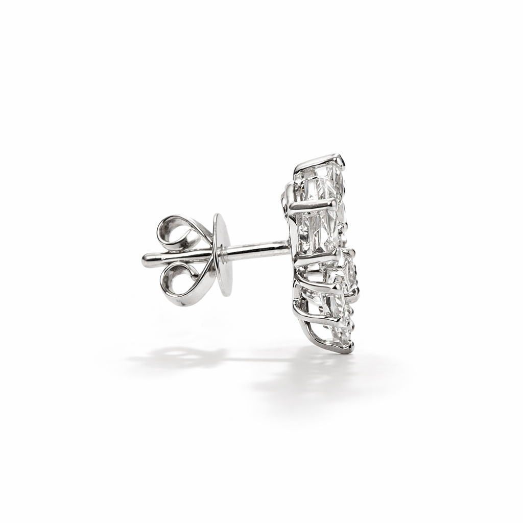 Unique Diamond Earrings | 18ct White Gold | RN22601