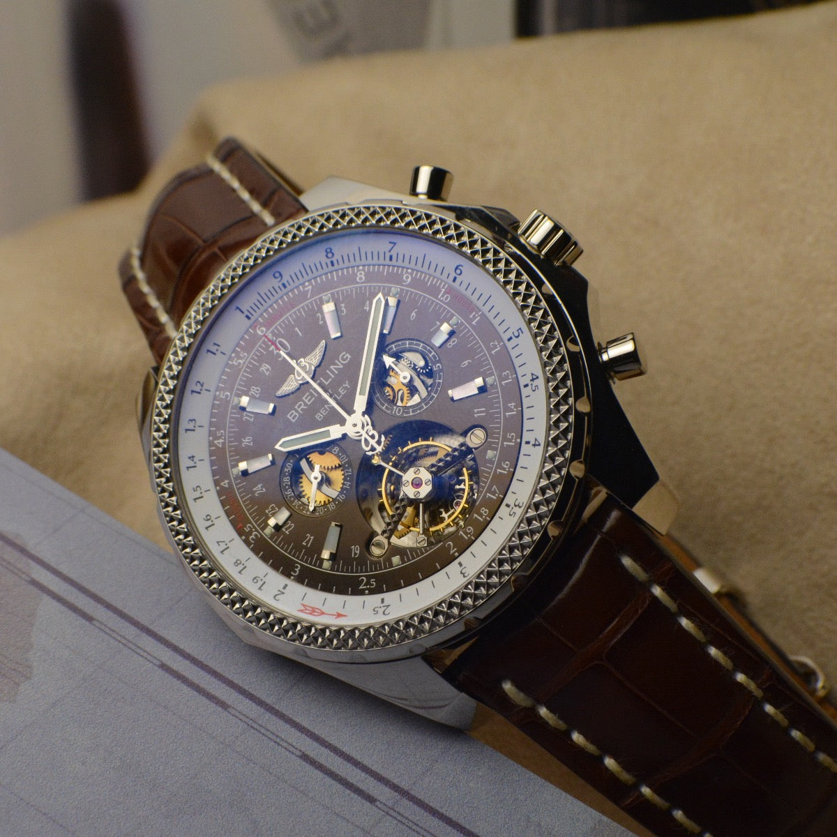 Breitling for Bentley Mulliner Tourbillon in Platinum