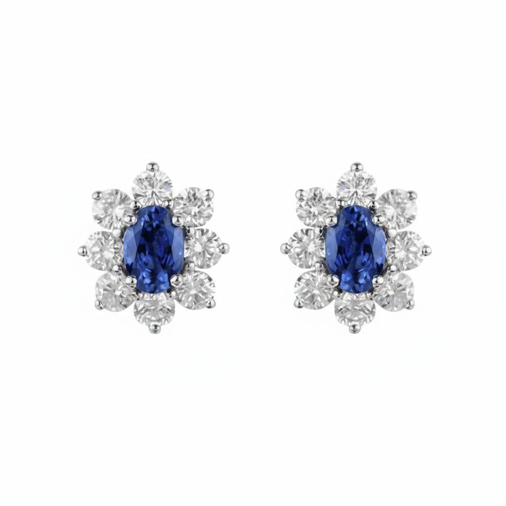 Cropped sapphire earrings image