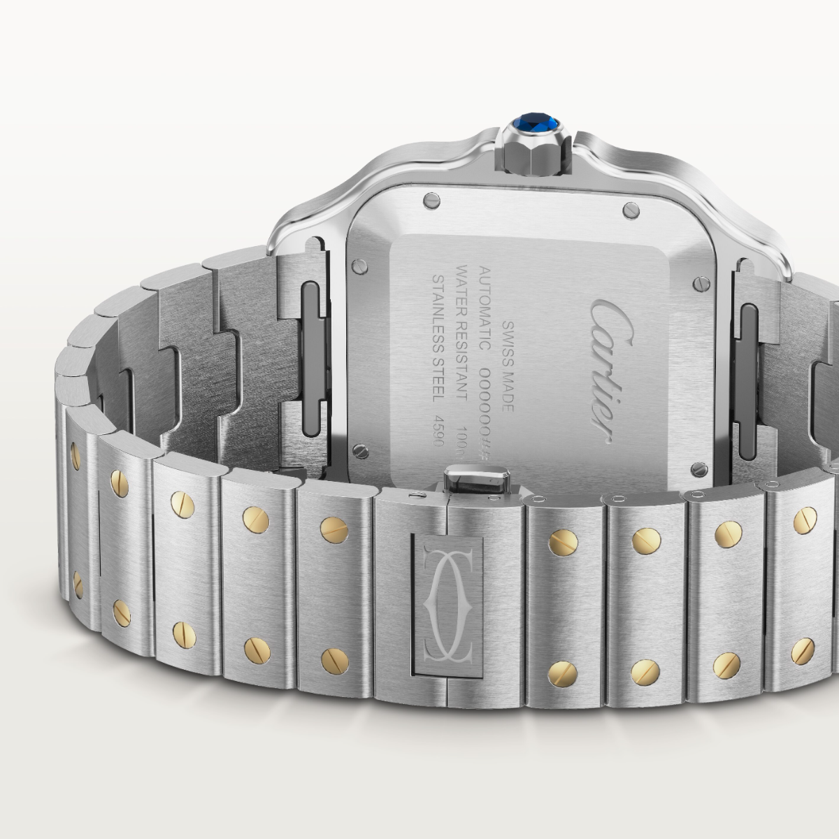 Santos de Cartier | Large Model| Steel & Yellow Gold | W2SA0030