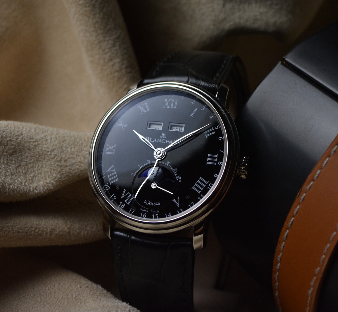 Limited Edition - Blancpain Villeret Quantième Complet "Grand Feu" | 6639-3437-55B