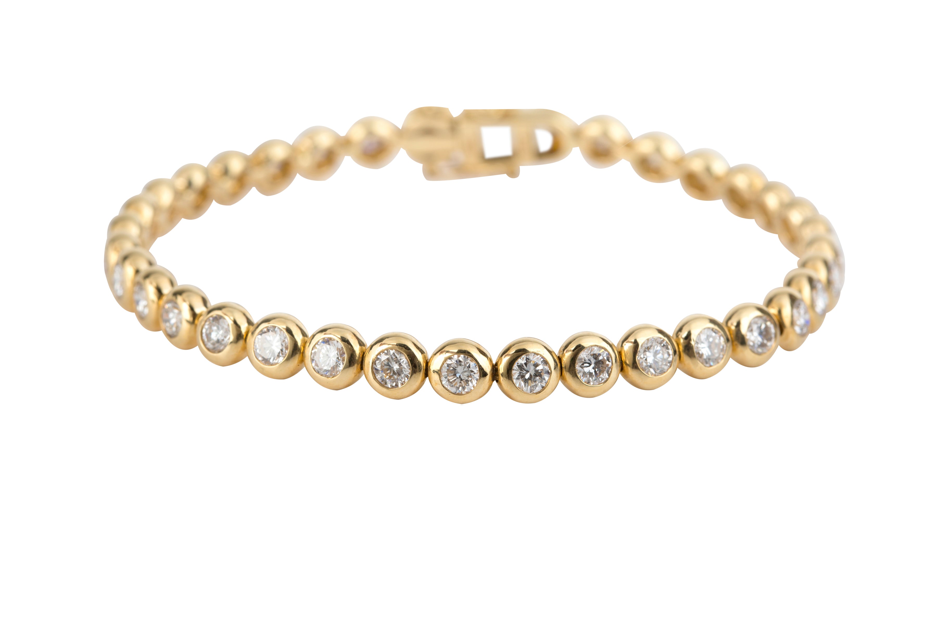 NCJ3770 Diamond Line Bracelet in 18ct Yellow Gold ( 3.96ct)
