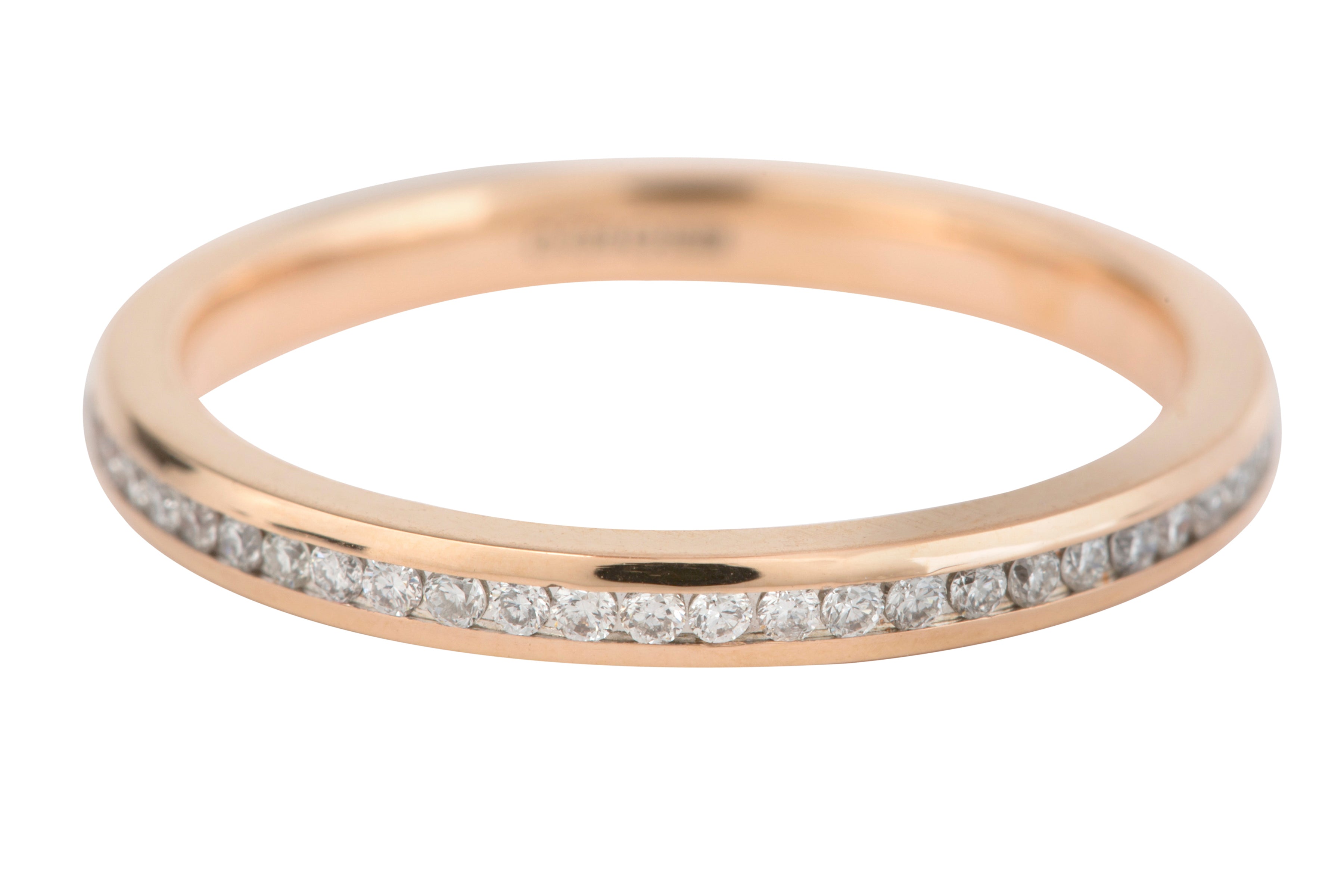 ET510 Diamond Full Eternity Fine Ring in 18ct Rose Gold (0.28ct)
