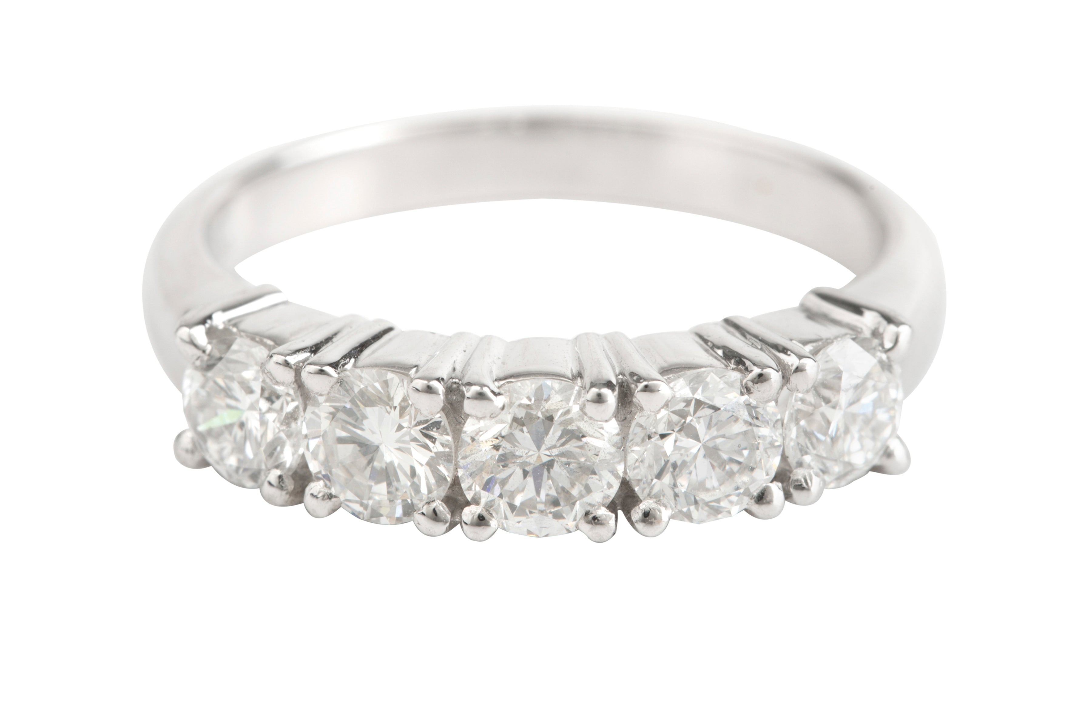 SE13505 Diamond Half Eternity Ring in Platinum (1.25ct)