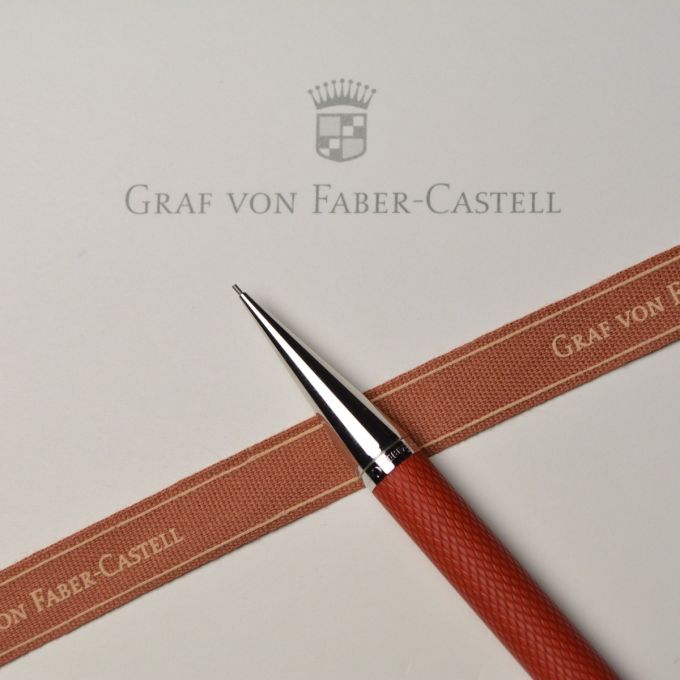  Graf von Faber-Castell Classic Guilloche Red Ballpoint Pencil