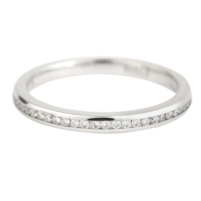 ET510 Diamond Full Eternity Fine Ring in 18ct White Gold (0.27ct)